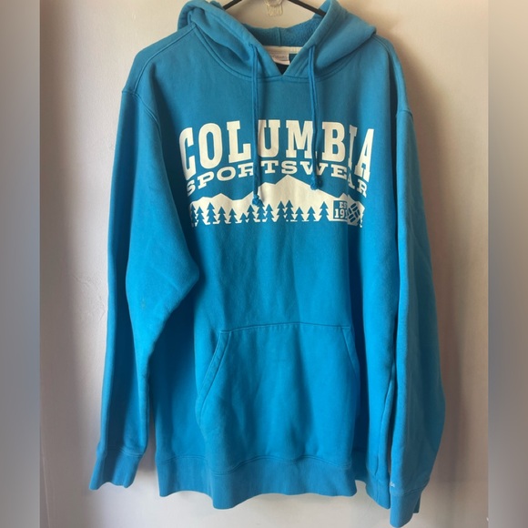 Columbia Men's Teal Hoodie - Picture 1 of 4